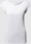 Marc Cain Basic Wideeckline Shirt White Dames - Thumbnail 1