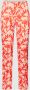 Marc Cain Rode broek met bloemenprint en elastische tailleband Rood Dames - Thumbnail 1