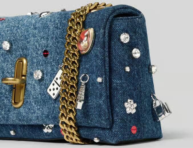 Marc Jacobs Schoudertas in denimlook