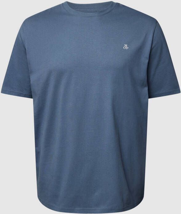Marc o' Polo Plus SIZE T-shirt met geribde ronde hals