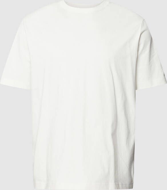 Marc o' Polo Plus SIZE T-shirt met geribde ronde hals