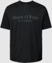 Marc o' Polo Plus SIZE T-shirt met labelprint - Thumbnail 1
