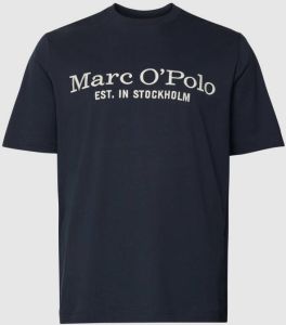 Marc o' Polo Plus SIZE T-shirt met labelstitching
