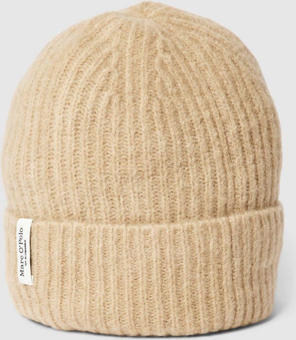 Marc O'Polo Beanie met labeldetail