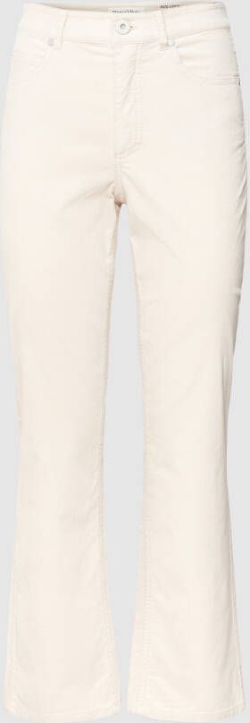 Marc O'Polo Linde trousers in a straight cropped cut with a high waist Wit Dames - Foto 2