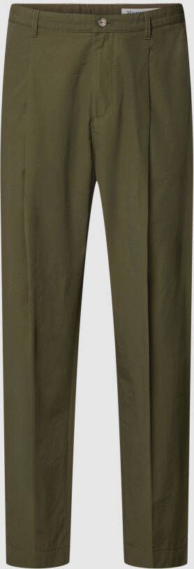 Marc O'Polo DENIM Chino met vastgezette bandplooien