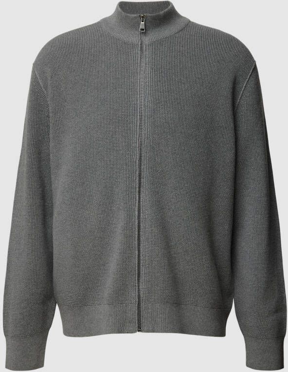 Marc O'Polo DENIM Gebreid jack met ritssluiting model 'Zipper jacket'