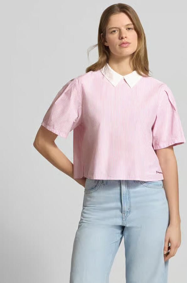 Marc O'Polo DENIM Boxy fit blouse van puur katoen - Foto 3