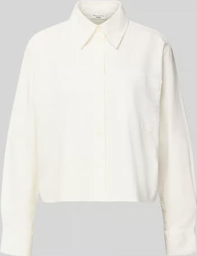 Marc O'Polo DENIM boxy fit overhemdblouse van puur katoen - Foto 2