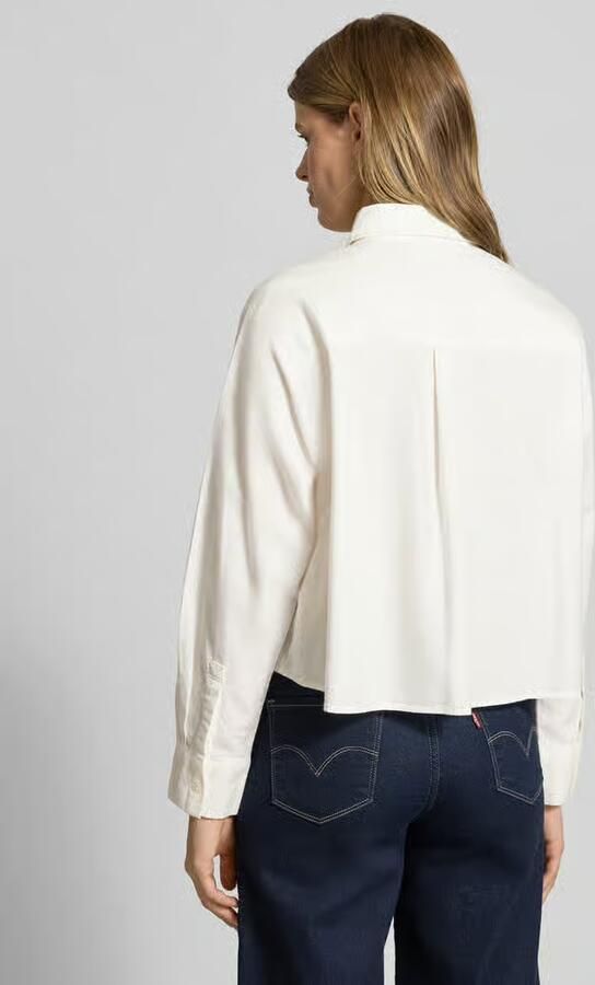 Marc O'Polo DENIM Boxy fit overhemdblouse van puur katoen - Foto 4
