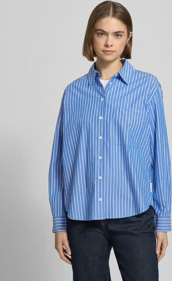 Marc O'Polo DENIM Comfort fit blouse met lange mouwen van puur katoen - Foto 2