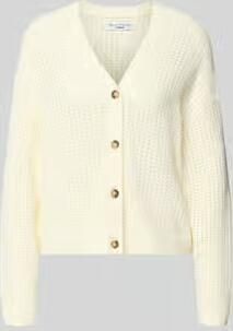 Marc O'Polo DENIM gebreid jack met relaxed fit van katoenmix
