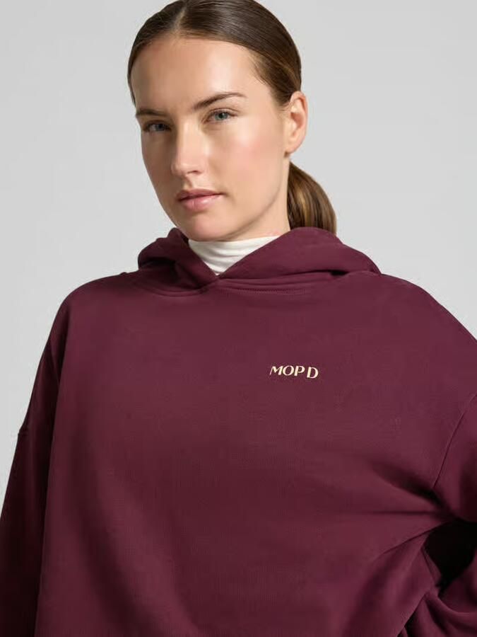Marc O'Polo DENIM hoodie met boxy fit van puur katoen - Foto 2