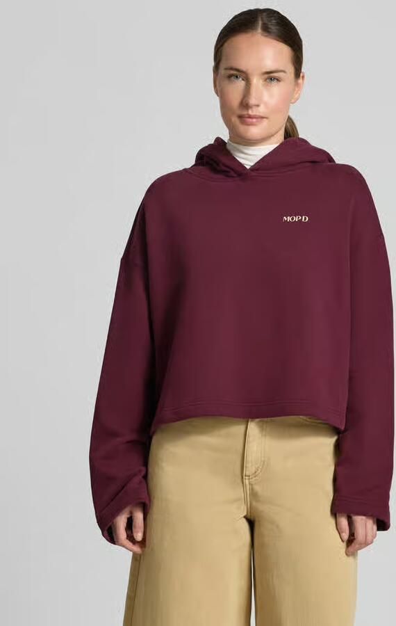 Marc O'Polo DENIM hoodie met boxy fit van puur katoen - Foto 2
