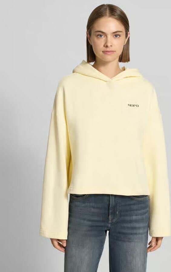 Marc O'Polo DENIM hoodie met boxy fit van puur katoen - Foto 2
