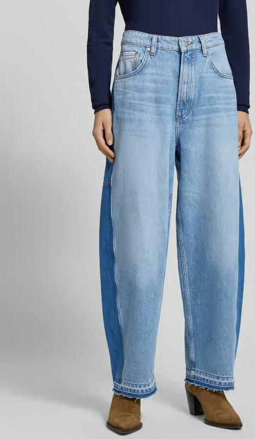 Marc O'Polo DENIM Kort barrel fit jeans van katoen-ananasmix - Foto 3