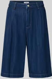 Marc O'Polo DENIM Korte jeans met wide leg van mix van katoen en lyocell