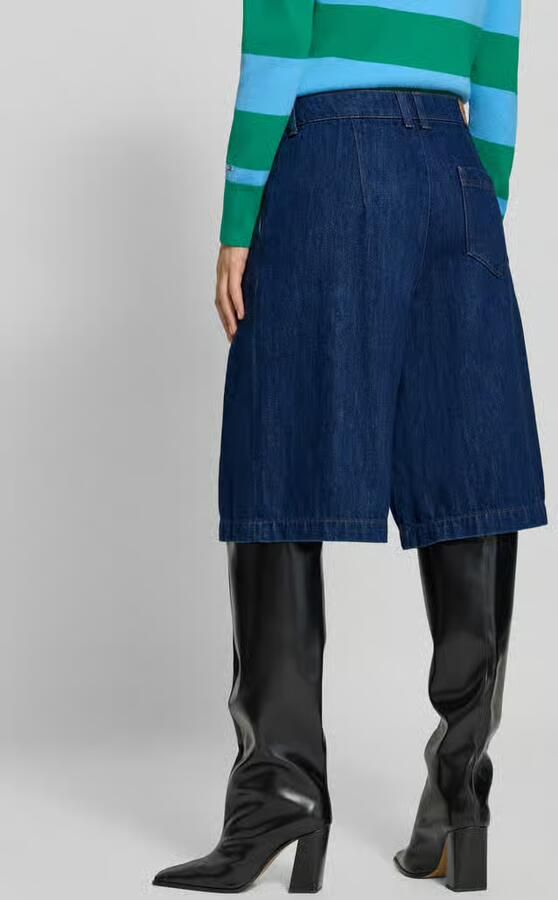 Marc O'Polo DENIM Korte jeans met wide leg van mix van katoen en lyocell - Foto 2