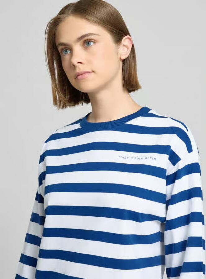 Marc O'Polo DENIM Shirt met lange mouwen gestreept oversized biologisch katoen
