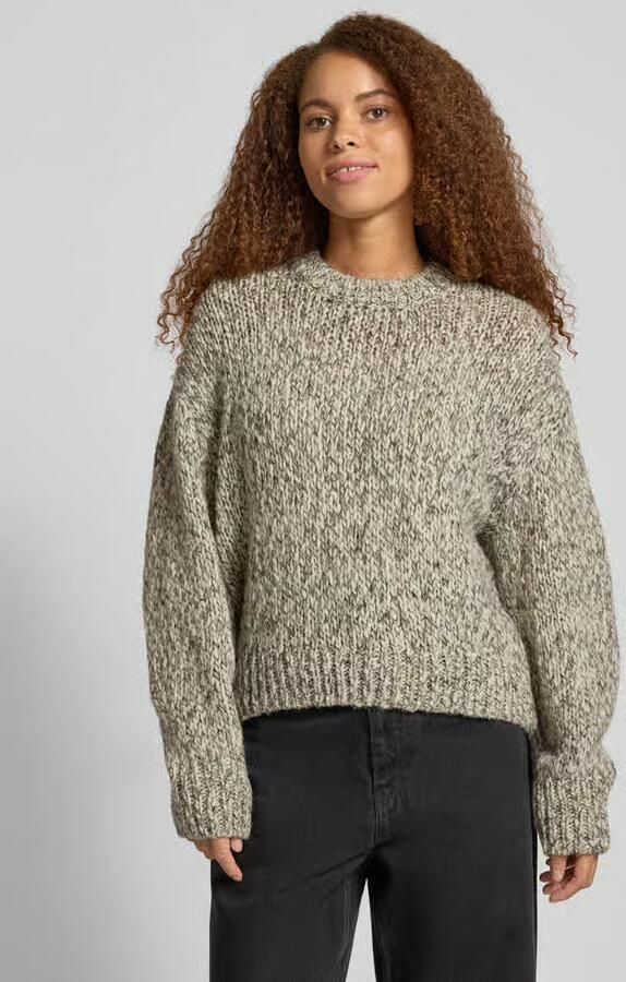 Marc O'Polo DENIM Loose fit gebreide pullover van een mix van wol en alpaca - Foto 2