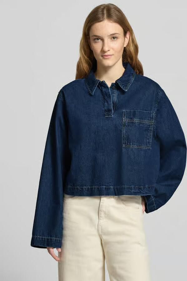 Marc O'Polo DENIM Loose fit jeansblouse van puur katoen - Foto 2