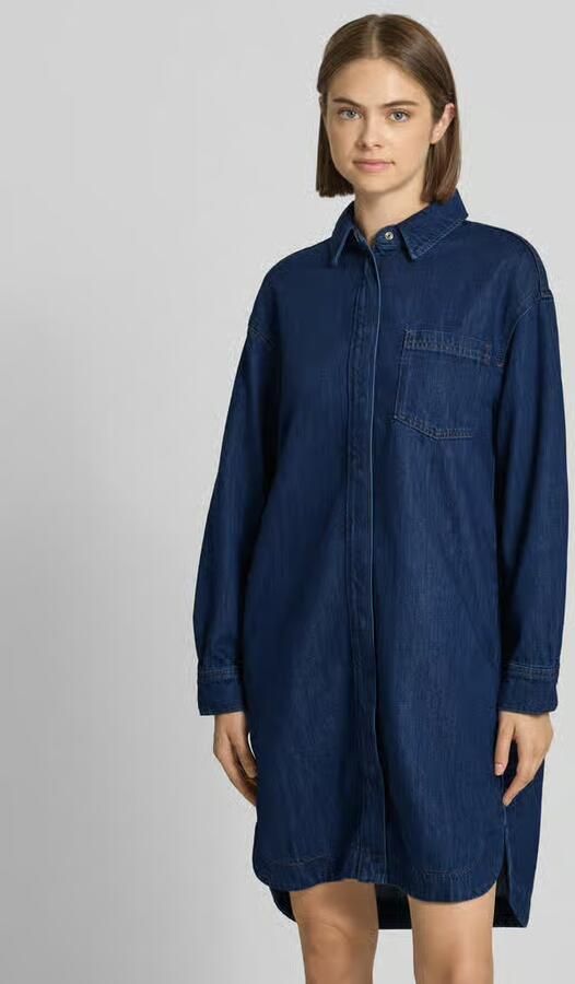 Marc O'Polo DENIM Losvallende denimjurk van katoen- en viscosemix - Foto 2