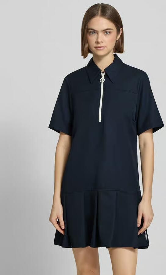 Marc O'Polo DENIM Nauwsluitende polojurk Met viscose - Foto 2