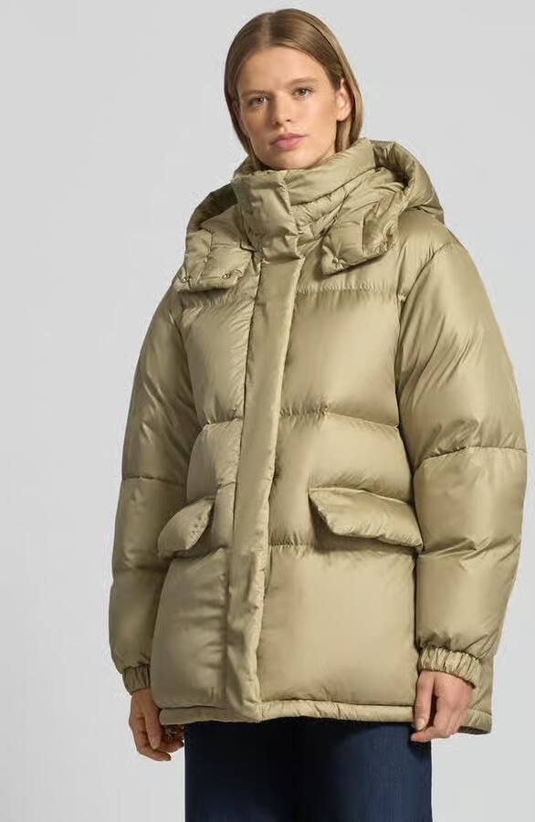 Marc O'Polo DENIM Oversized donsjack met afneembare capuchon - Foto 2