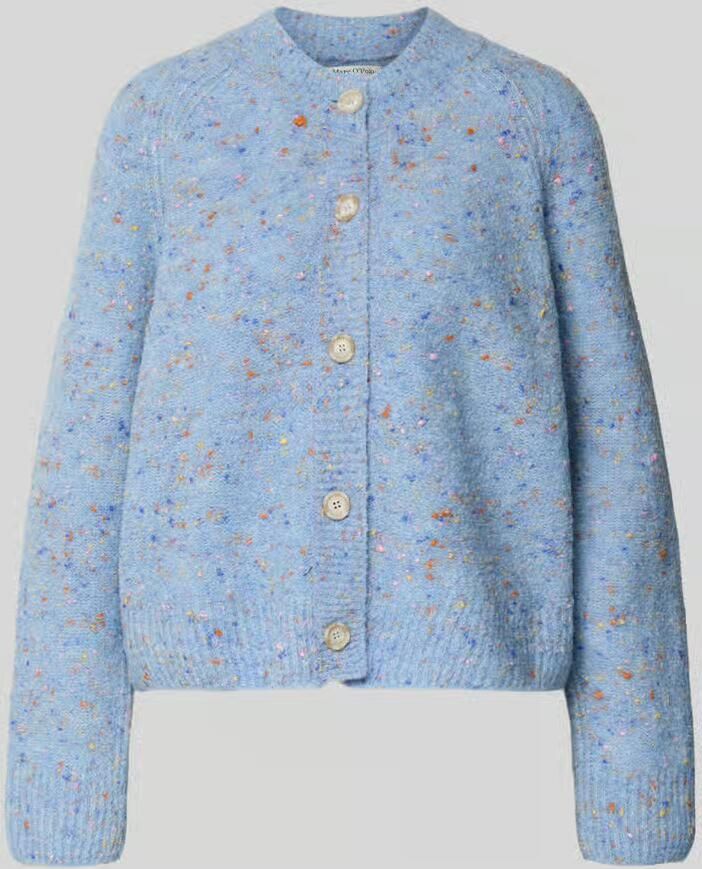 Marc O'Polo DENIM Oversized gebreid jack van scheerwolmix - Foto 2