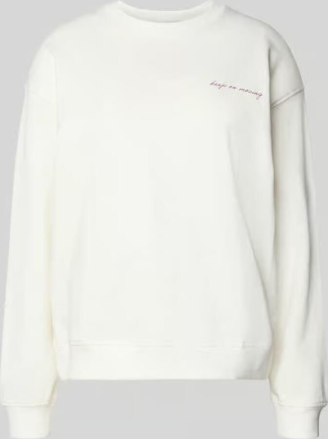 Marc O'Polo DENIM oversized sweatshirt met print aan de achterkant - Foto 2