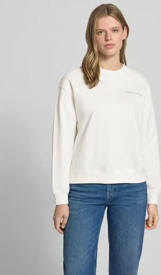 Marc O'Polo DENIM oversized sweatshirt met print aan de achterkant - Foto 3