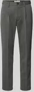 Marc O'Polo DENIM Regular fit bandplooibroek met viscose