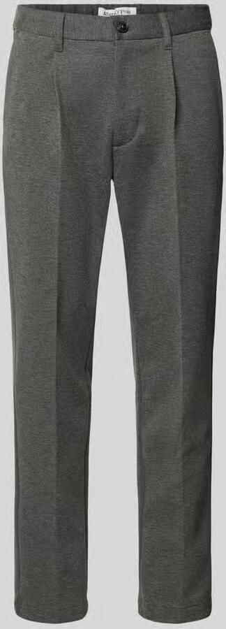 Marc O'Polo DENIM Regular fit bandplooibroek met viscose - Foto 3