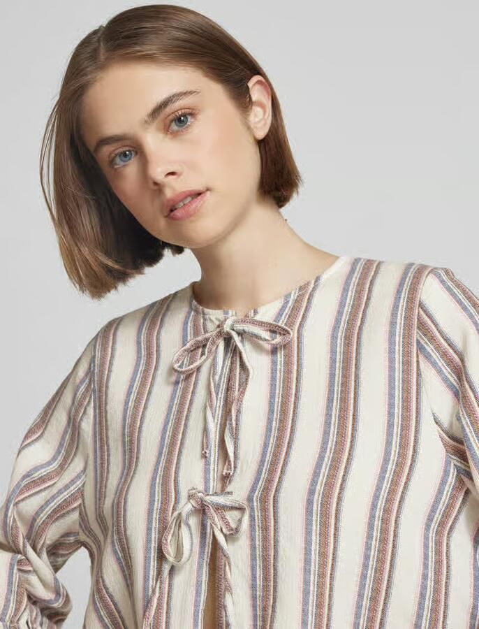 Marc O'Polo DENIM Regular fit blouse met koord - Foto 2