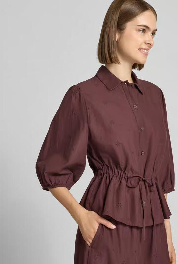 Marc O'Polo DENIM regular fit blouse met korte mouwen van puur katoen
