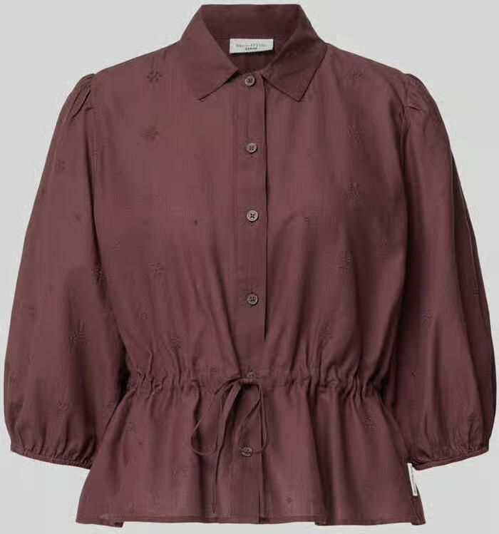 Marc O'Polo DENIM regular fit blouse met korte mouwen van puur katoen - Foto 2