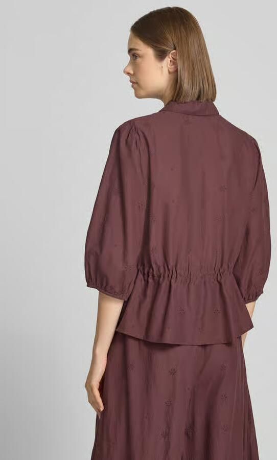 Marc O'Polo DENIM regular fit blouse met korte mouwen van puur katoen - Foto 3