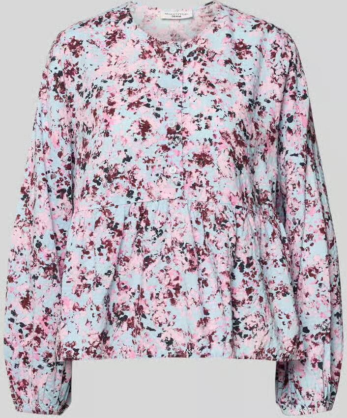 Marc O'Polo DENIM regular fit blouse met lange mouwen van mix van viscose en katoen - Foto 2