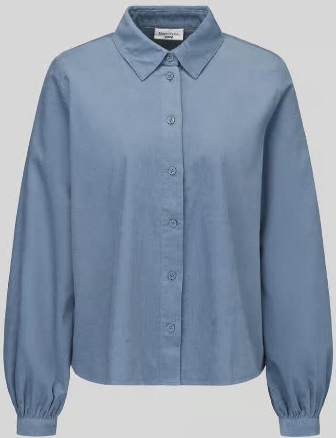 Marc O'Polo DENIM Regular fit blouse met lange mouwen van puur katoen