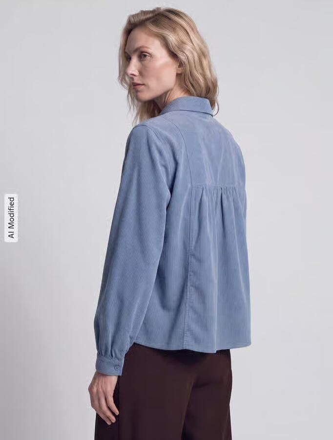 Marc O'Polo DENIM Regular fit blouse met lange mouwen van puur katoen - Foto 3