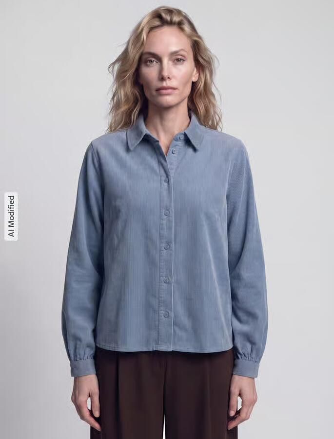 Marc O'Polo DENIM Regular fit blouse met lange mouwen van puur katoen - Foto 2