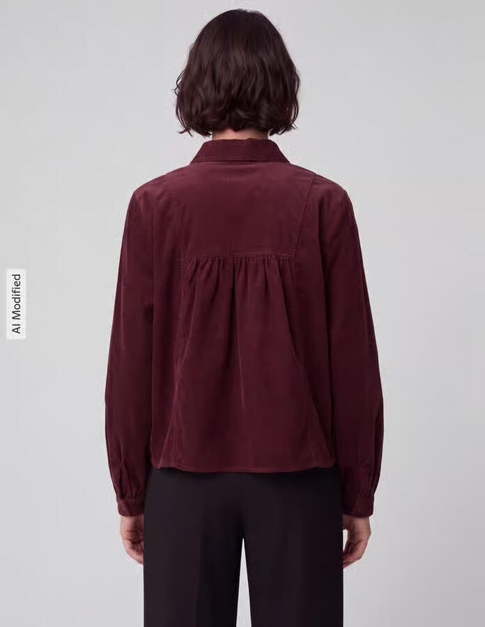 Marc O'Polo DENIM Regular fit blouse met lange mouwen van puur katoen - Foto 3