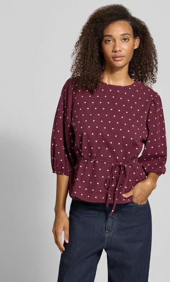 Marc O'Polo DENIM Regular fit blousetop van puur katoen - Foto 3