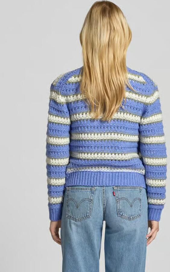 Marc O'Polo DENIM Regular fit cardigan van scheerwolmix