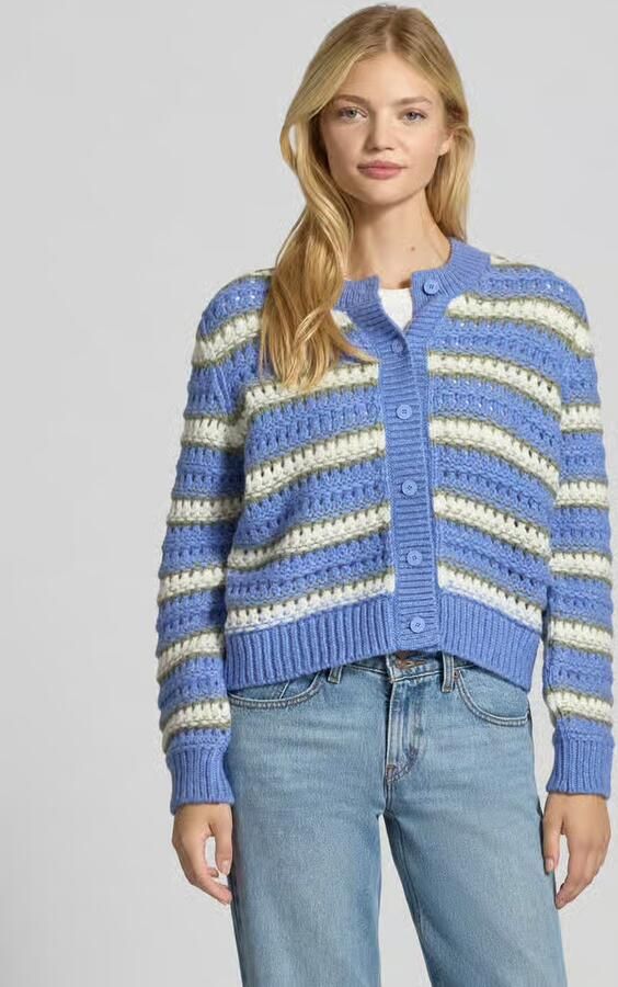 Marc O'Polo DENIM Regular fit cardigan van scheerwolmix - Foto 2