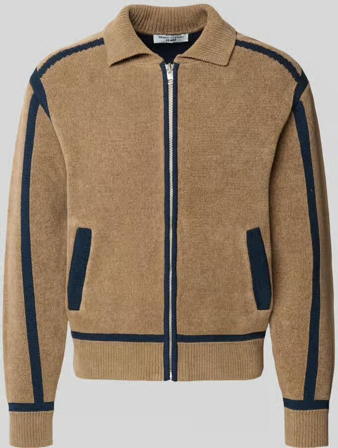 Marc O'Polo DENIM Regular fit gebreid jack van katoenmix - Foto 2