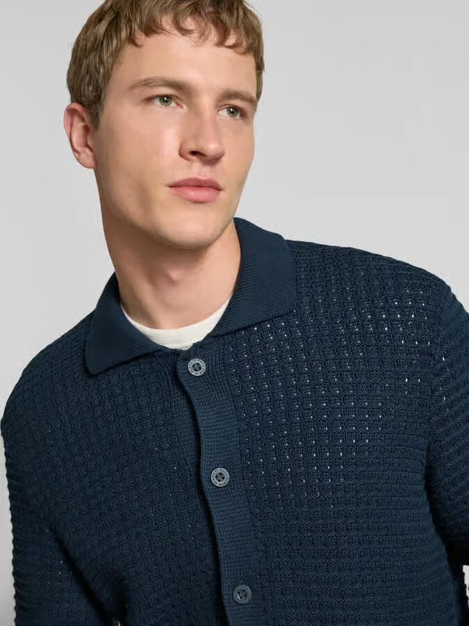 Marc O'Polo DENIM Regular fit gebreid jack van puur katoen
