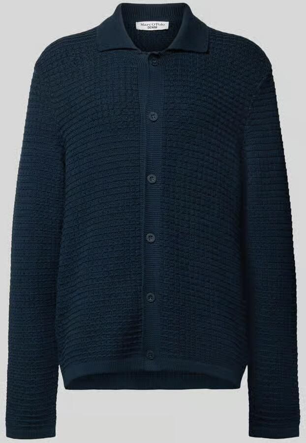 Marc O'Polo DENIM Regular fit gebreid jack van puur katoen - Foto 2