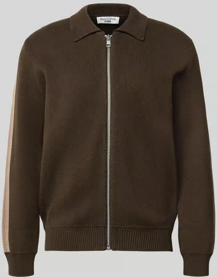 Marc O'Polo DENIM regular fit gebreid jack van puur katoen