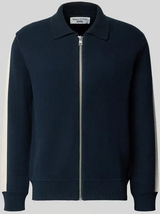 Marc O'Polo DENIM regular fit gebreid jack van puur katoen
